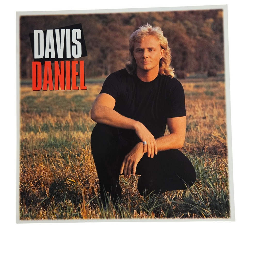 Davis Daniel 1994 Promo Flat Album Poster‎ 12x12 Double Sided PolyGram Rock